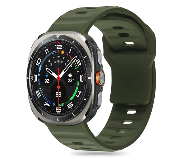 TECH-PROTECT Silicone Line do Galaxy Watch Ultra (47 mm) Olive Green 5906302376445 - 1290813 - zdjęcie